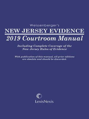 cover image of New Jersey Evidence Courtroom Manual